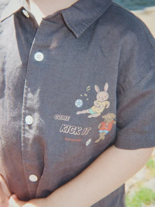 Obrázek produktu Konges Sløjd košile dětská bavlněná HARVEY SS SHIRT GOTS