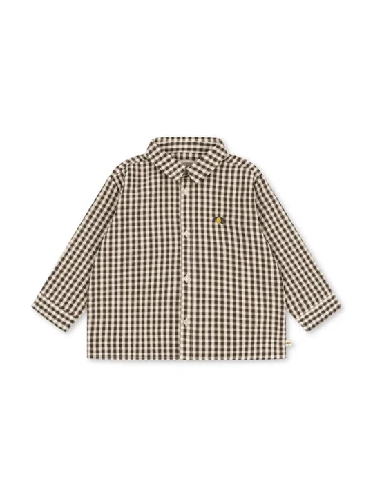 Obrázek produktu Konges Sløjd košile dětská bavlněná KIM LS SHIRT GOTS hnědá