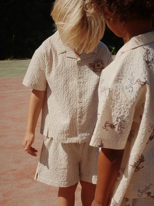 Obrázek produktu Konges Sløjd Košile Konges Sløjd ELLIOT SS SHIRT GOTS modrá