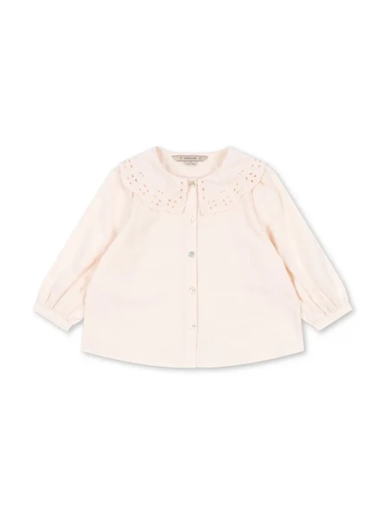 Obrázek produktu Konges Sløjd košilová halenka dětská bavlněná RILO COLLAR SHIRT GOTS béžová