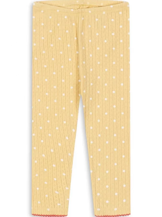 Obrázek produktu Konges Sløjd legíny dětské bavlněné MINNIE PANTS GOTS žlutá