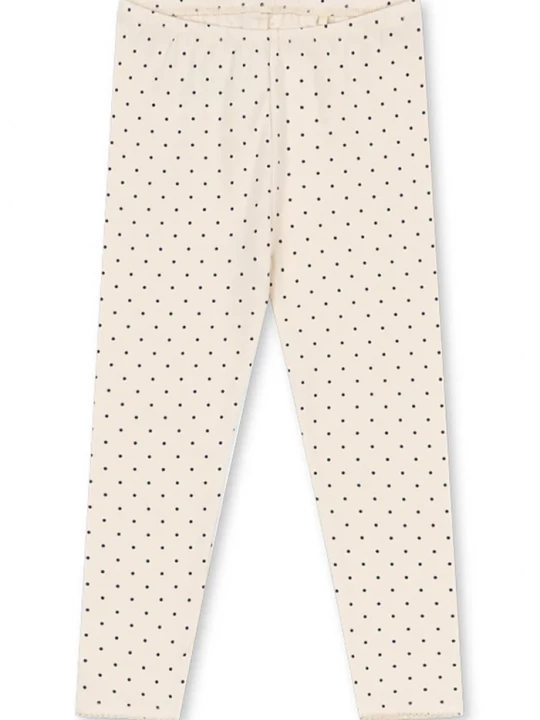 Obrázek produktu Konges Sløjd legíny dětské bavlněné s elastanem BASIC PANTS GOTS béžová