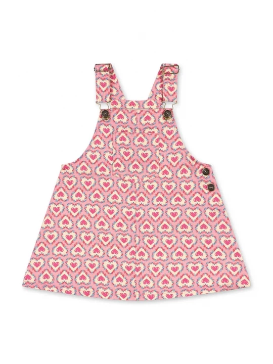 Obrázek produktu Konges Sløjd letní šaty bavlněné FRANKIE OVERALL DRESS GOTS růžová