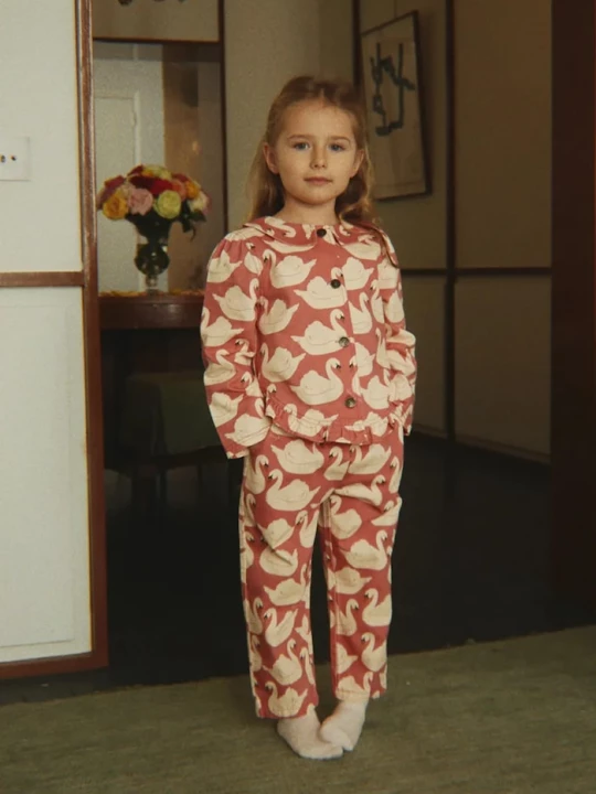 Obrázek produktu Konges Sløjd mom džíny dětské MAGOT FRILL PANTS GOTS růžová