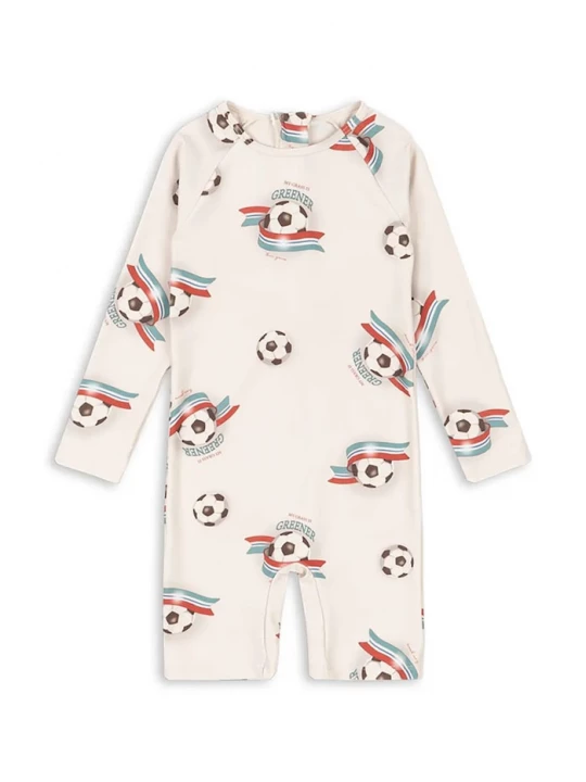 Obrázek produktu Konges Sløjd plážový overal dětský ASTER ONESIE GRS béžová