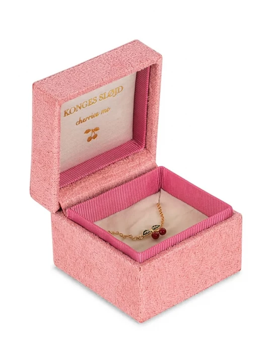 Obrázek produktu Konges Sløjd Pozlacený stříbrný náhrdelník Konges Sløjd 24K GOLD PLATING CHERRY NECKLACE