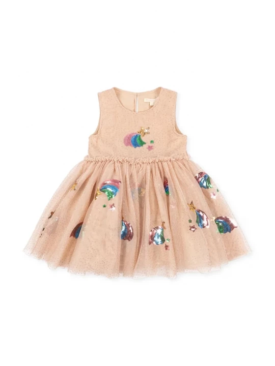 Obrázek produktu Konges Sløjd princeznovské šaty YVONNE DRESS GRS béžová