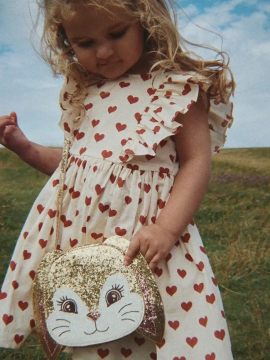 Obrázek produktu Konges Sløjd šaty bavlněné CIANNA BOW DRESS GOTS růžová