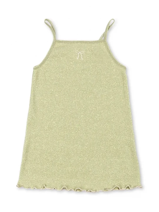 Obrázek produktu Konges Sløjd šaty s bavlnou ROLI STRAP DRESS OCS zelená