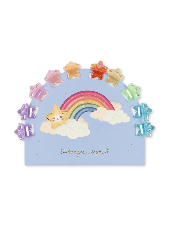 Obrázek produktu Konges Sløjd skřipce do vlasů dětské 10 PACK MINI STAR HAIR CLAWS