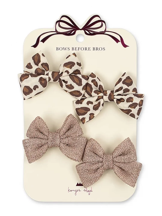 Obrázek produktu Konges Sløjd skřipce do vlasů dětské 4-pack BOW HAIR CLIP