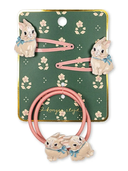 Obrázek produktu Konges Sløjd sponka a gumička do vlasů dětská BUNNY HAIR ACCESSORIES