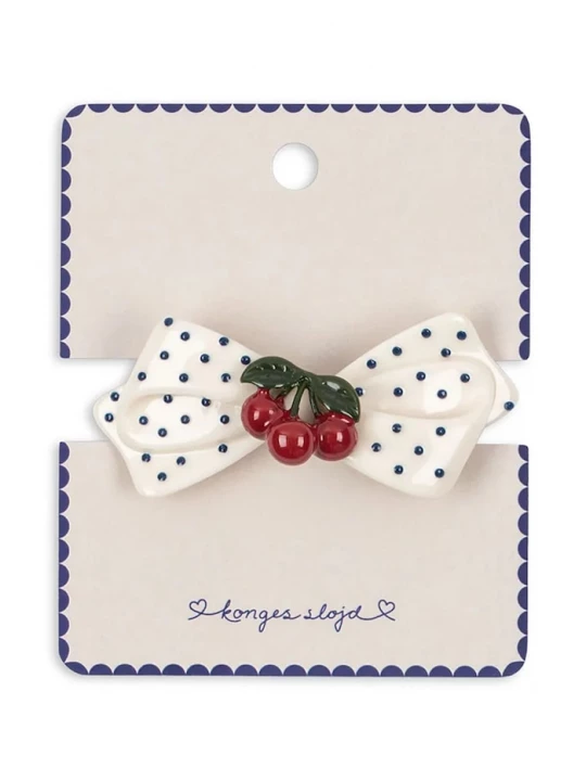 Obrázek produktu Konges Sløjd sponky do vlasů dětské CHERRY DOT HAIR CLIP bílá