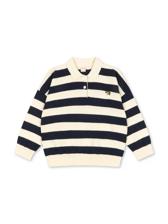 Obrázek produktu Konges Sløjd svetr dětský MANIS KNIT POLO námořnická modř