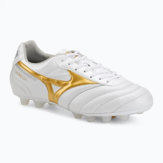 Obrázek produktu Kopačky Mizuno Morelia II Elite FG white / football gold / galaxy silver
