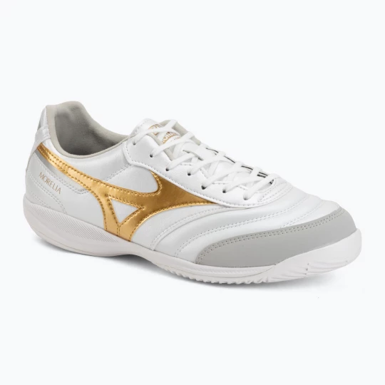 Obrázek produktu Kopačky Mizuno Morelia Sala Pro IN white / football gold / galaxy silver