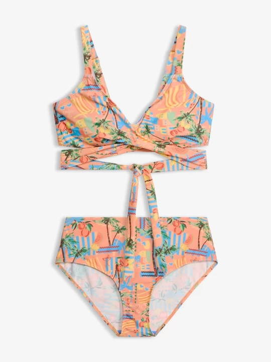 Obrázek produktu Kopertowe bikini bustier (2 części) BonPrix czerwony