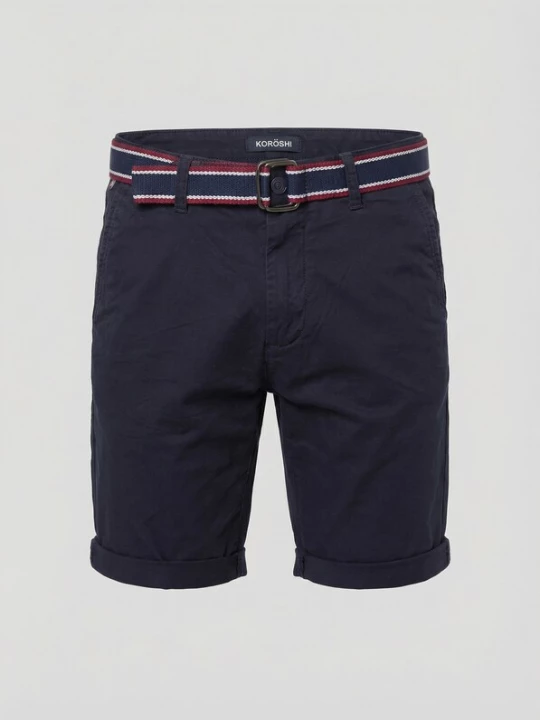 Obrázek produktu KOROSHI Chino kalhoty námořnická modř
