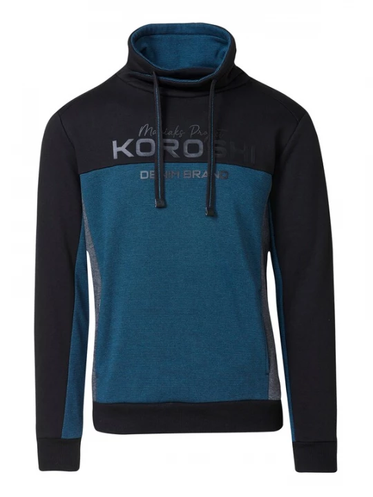 Obrázek produktu KOROSHI Mikina modrá / černá
