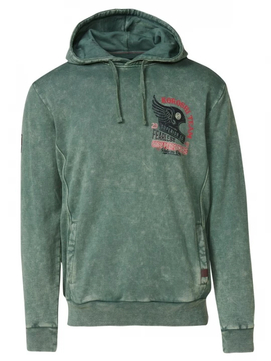 Obrázek produktu KOROSHI Mikina rákos / červená / černá / offwhite
