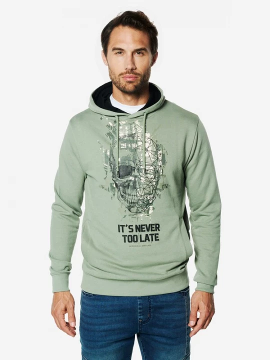 Obrázek produktu KOROSHI Mikina režná / khaki / černá