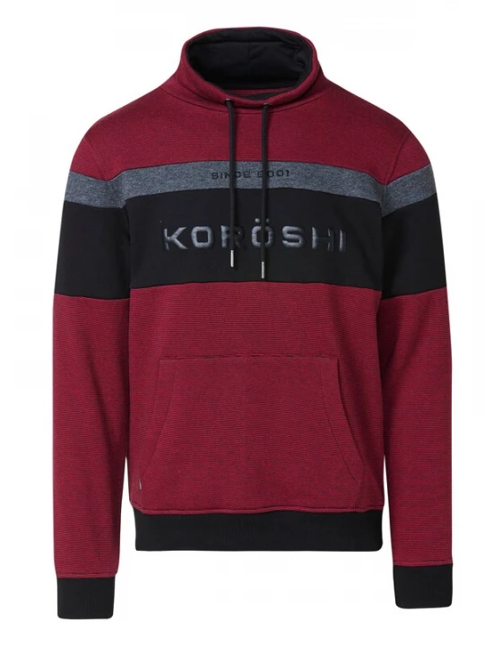 Obrázek produktu KOROSHI Svetr tmavě šedá / červená / černá