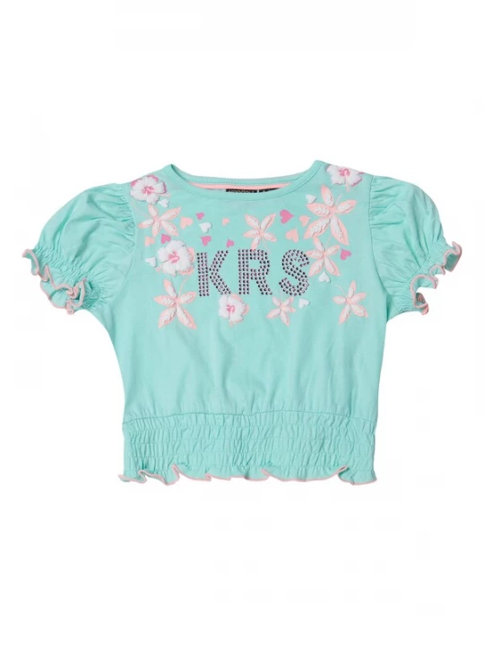 Obrázek produktu KOROSHI Tričko mátová / meruňková / pink
