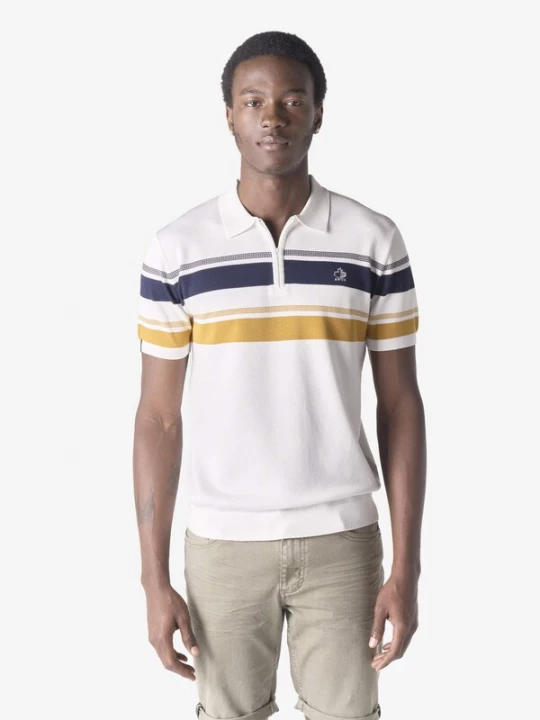 Obrázek produktu KOROSHI Tričko námořnická modř / hořčicová / offwhite