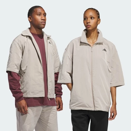 Obrázek produktu Košile na rozcvičování se zipem po celé délce Adidas Putty Beige