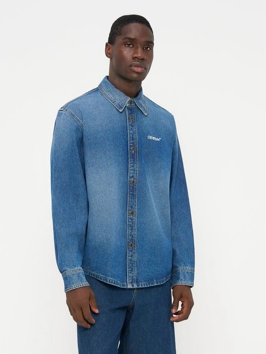 Obrázek produktu Košile Off White melírovaná světle modrá