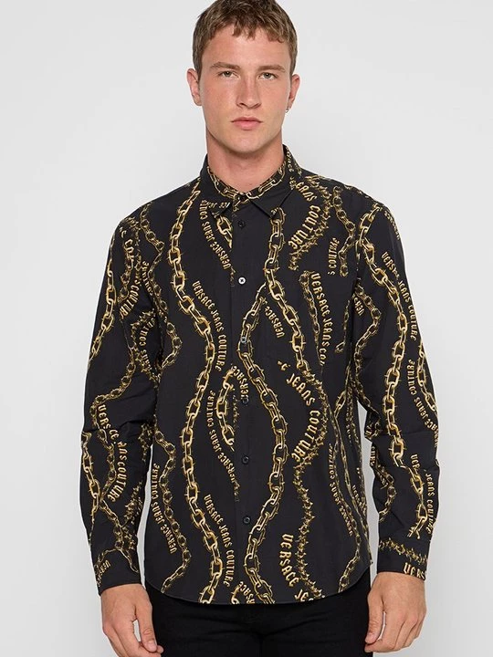 Obrázek produktu Košile Versace Jeans Couture skvrnitě antracitová