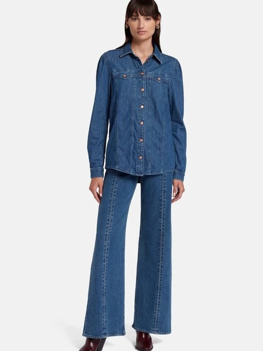 Obrázek produktu Košilová halenka 7 For All Mankind modrá