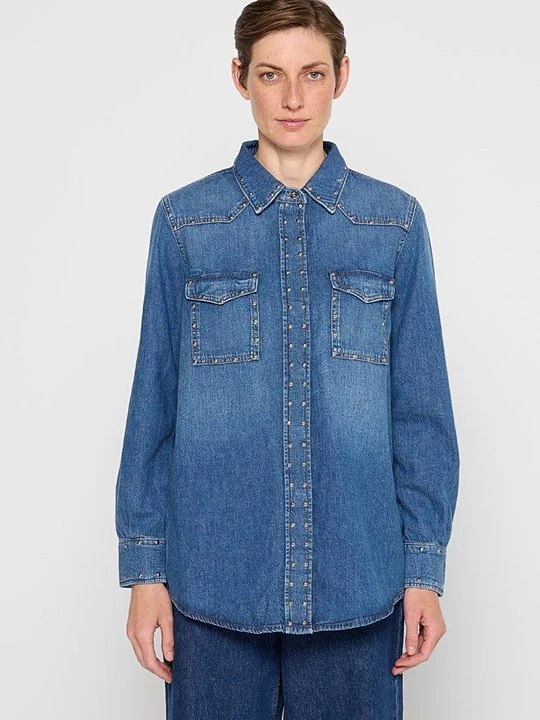 Obrázek produktu Košilová halenka 7 For All Mankind modrá