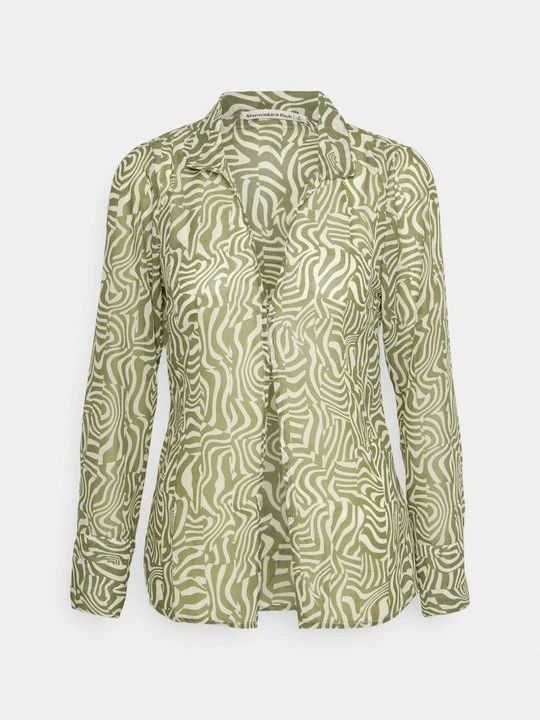 Obrázek produktu Košilová halenka Abercrombie & Fitch zelená