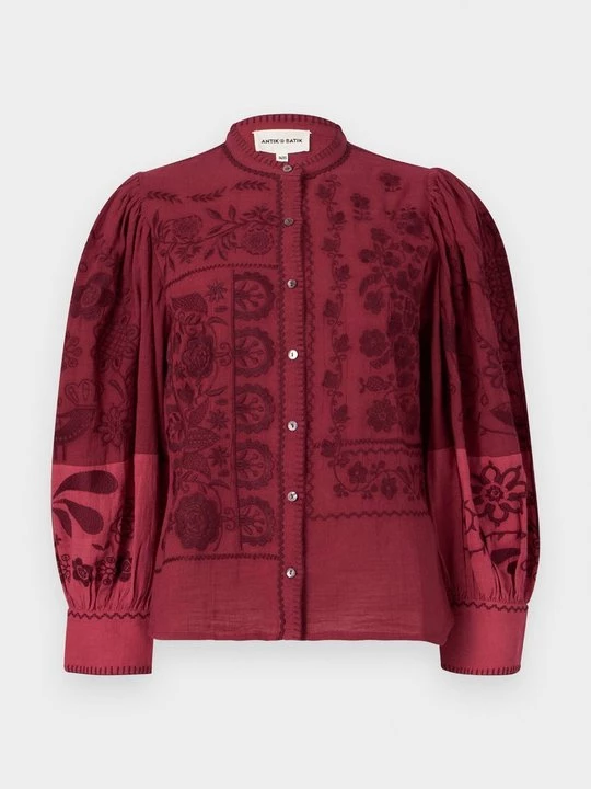 Obrázek produktu Košilová halenka Antik Batik bordó