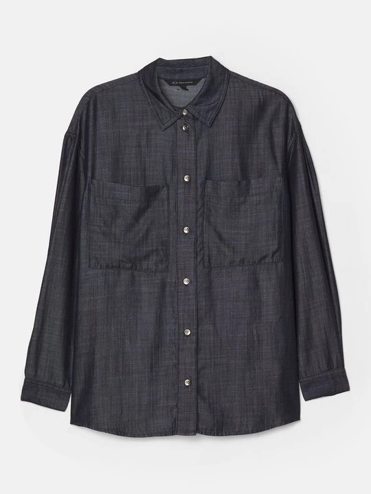 Obrázek produktu Košilová halenka Armani Exchange modrý denim