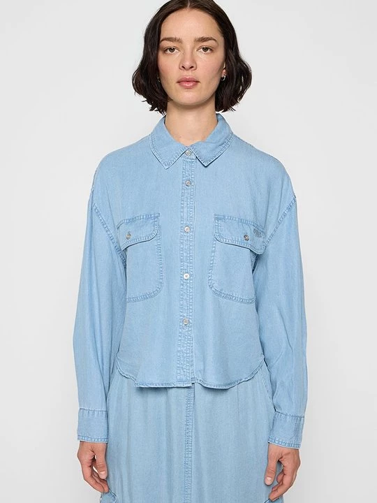 Obrázek produktu Košilová halenka DKNY světle modrá