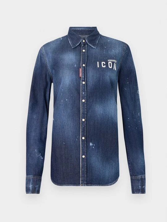 Obrázek produktu Košilová halenka DSQUARED2 ICON modrá