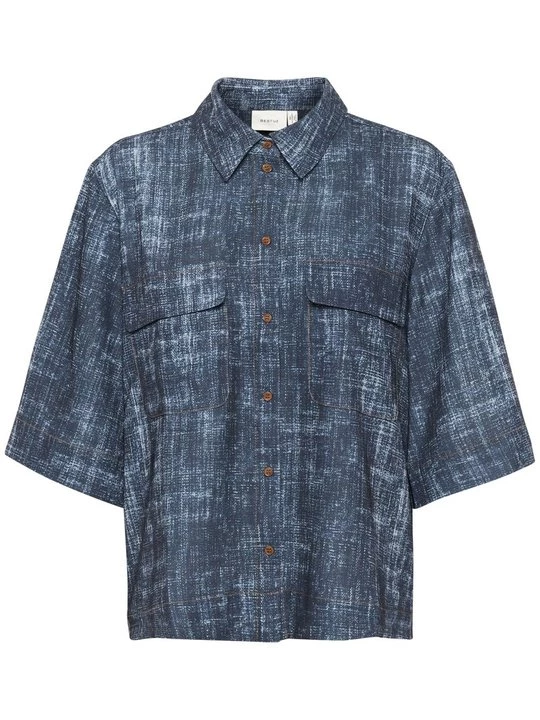 Obrázek produktu Košilová halenka Gestuz tmavomodrý denim