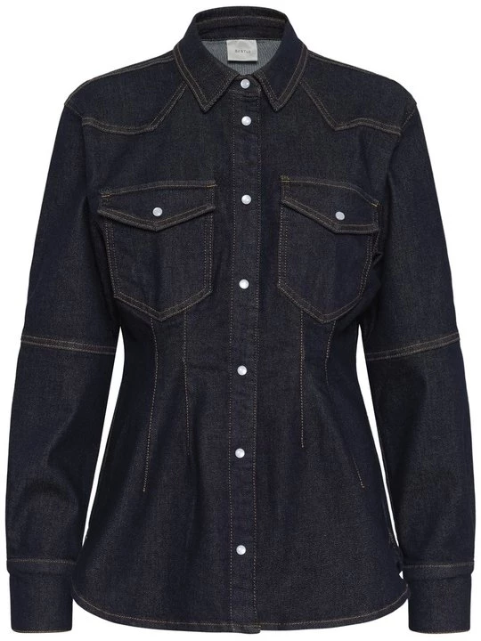 Obrázek produktu Košilová halenka Gestuz tmavomodrý denim