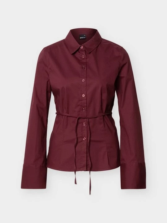 Obrázek produktu Košilová halenka Gina Tricot tmavě červená