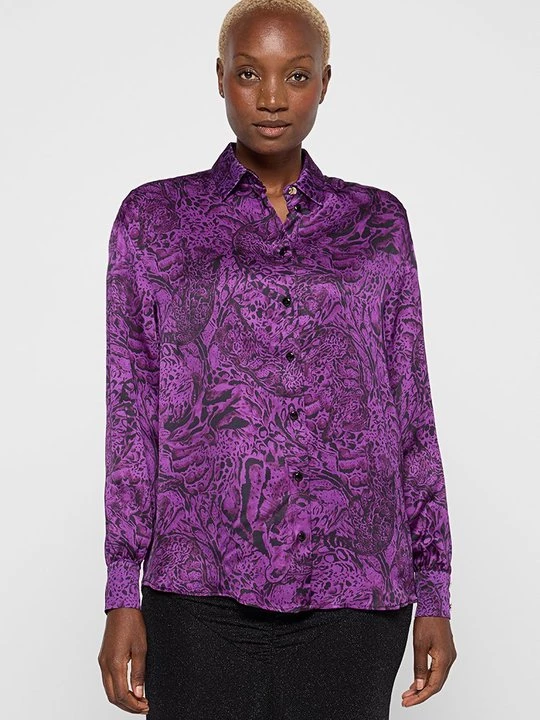 Obrázek produktu Košilová halenka Just Cavalli fialová