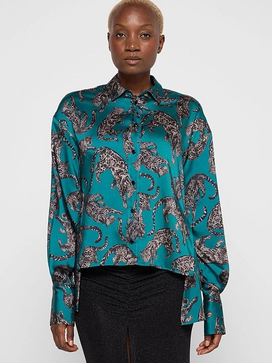 Obrázek produktu Košilová halenka Just Cavalli zelená