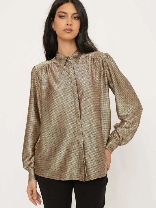 Obrázek produktu Košilová halenka Just Cavalli zlatá barva