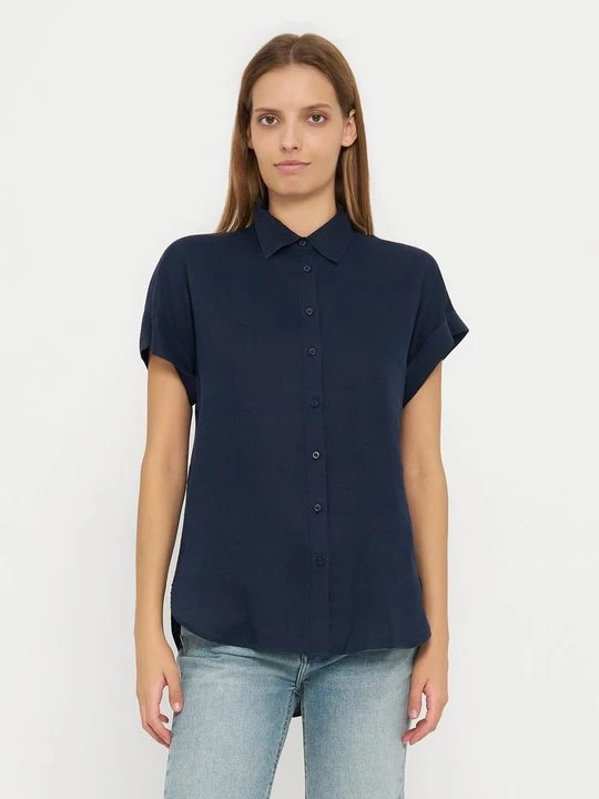 Obrázek produktu Košilová halenka Lauren Ralph Lauren tmavě modrá