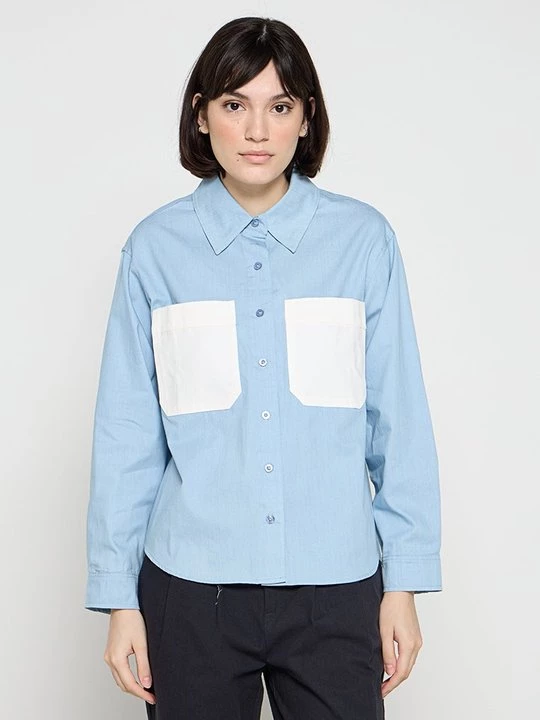 Obrázek produktu Košilová halenka Le Mont Saint Michel modrý denim
