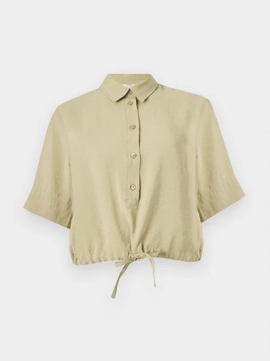Obrázek produktu Košilová halenka Maison Kitsuné světle hnědošedá