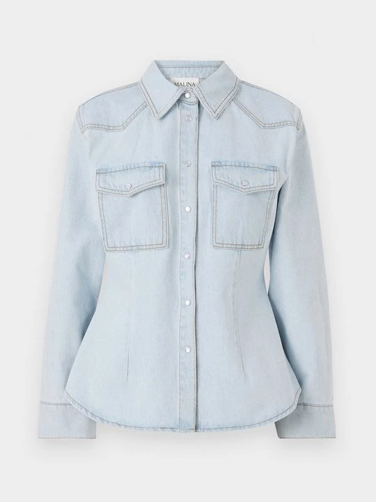 Obrázek produktu Košilová halenka MALINA světlemodrý denim