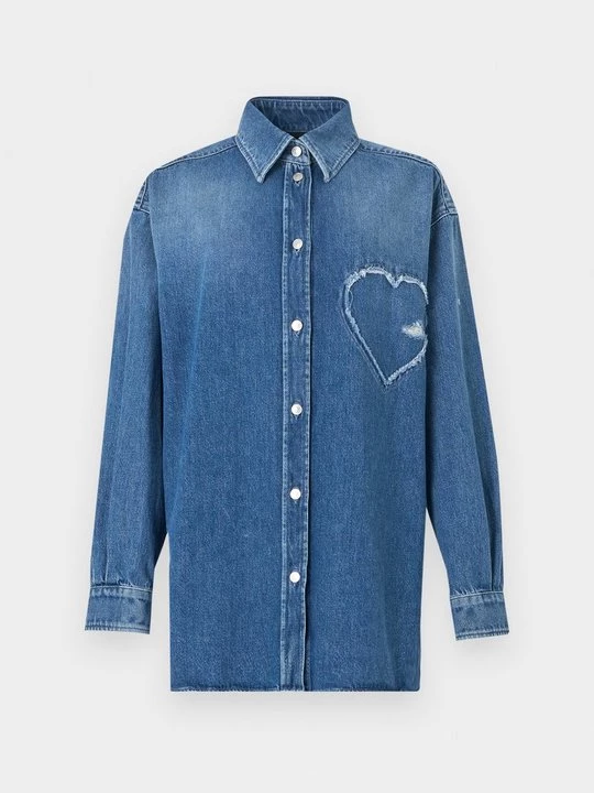 Obrázek produktu Košilová halenka MOSCHINO modrý denim