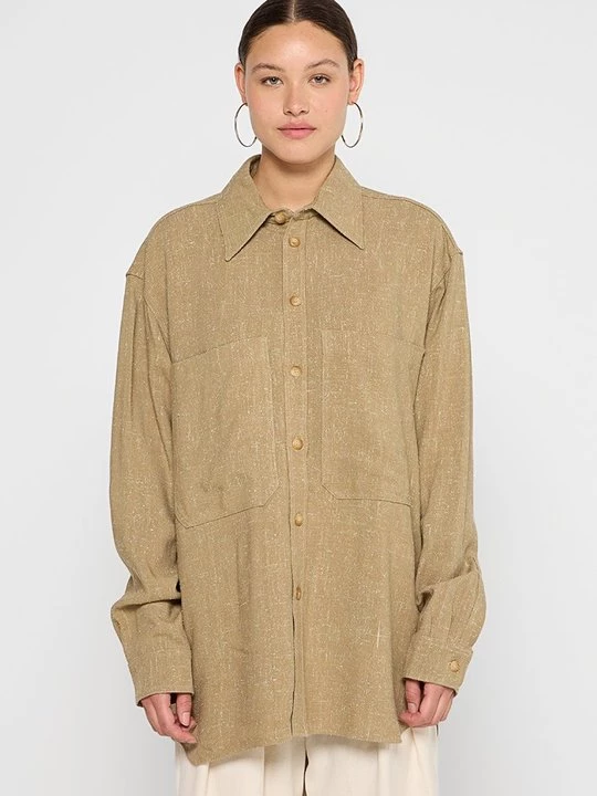 Obrázek produktu Košilová halenka Nanushka khaki